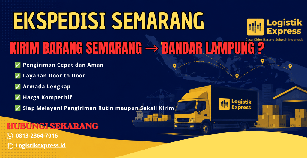 Ekspedisi Semarang Bandar Lampung Terbaik